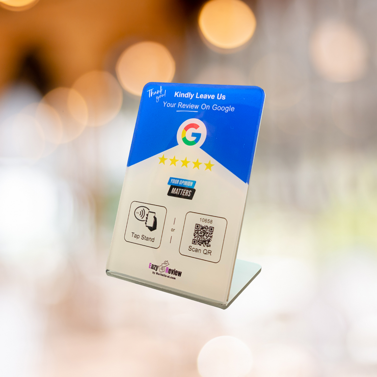 'Display' NFC Google Review Stand - 10.5 x 7cm
